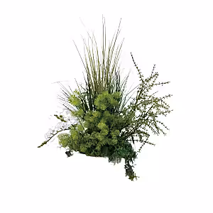 Grassy Green Artificial Table Flower (M2)