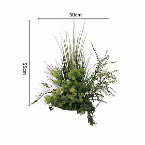 Grassy Green Artificial Table Flower (M2)