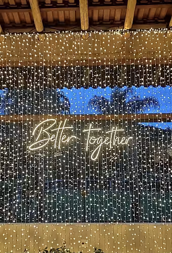 LED Curtain Light Warm White Fairy Lights (3 x 3 Meters)