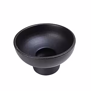 Modern Decorative Pedestal Bowl Vase (Black)