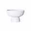 Modern Decorative Pedestal Bowl Vase (White)