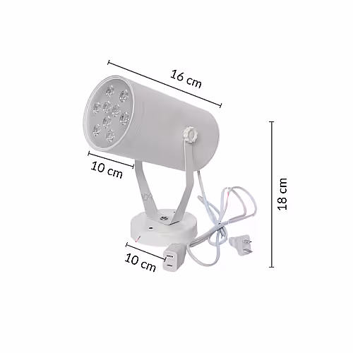 12W LED Event Stage Background Spotlight Warm Light with Round Base