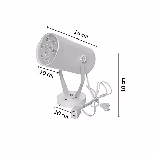12W LED Event Stage Background Spotlight Warm Light with Round Base