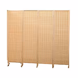 Oriental 4 Bamboo Door Screen Folding Partition