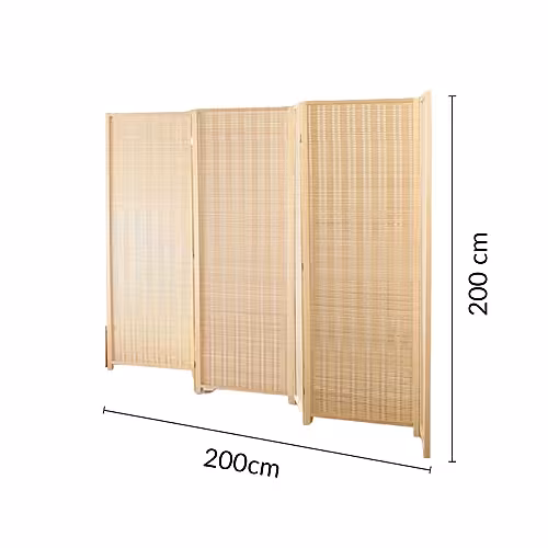 Oriental 4 Bamboo Door Screen Folding Partition