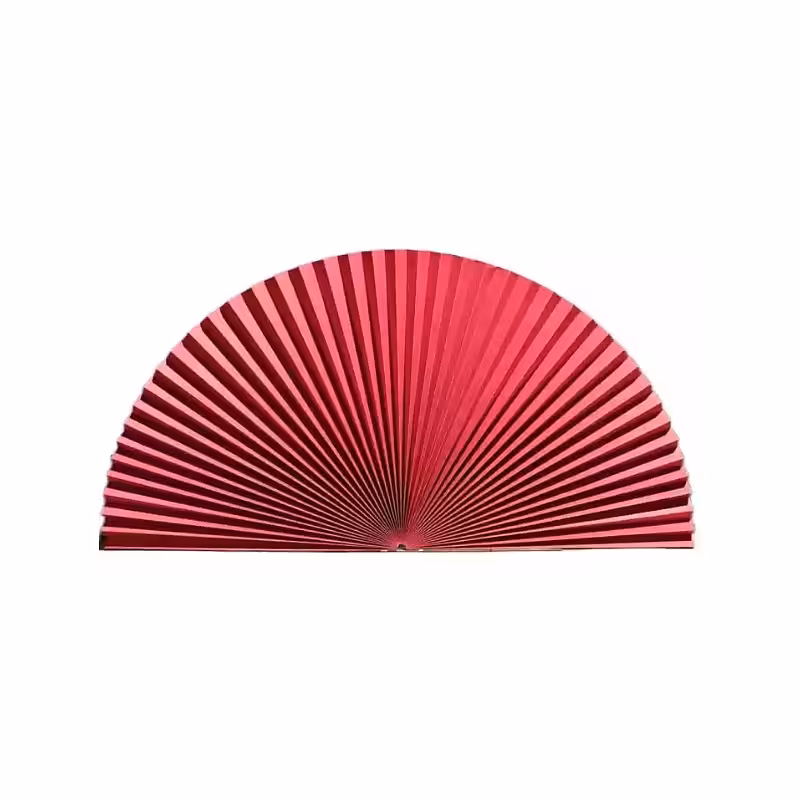 Origami Wedding Background Pleated Fan Decoration Arrangements (Red)