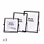3pc Floating Photo Frame (Black)