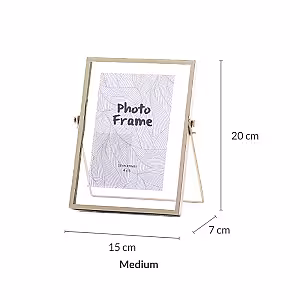 Other Decor 3pc Gold Black Floating Photo Frame (Black)