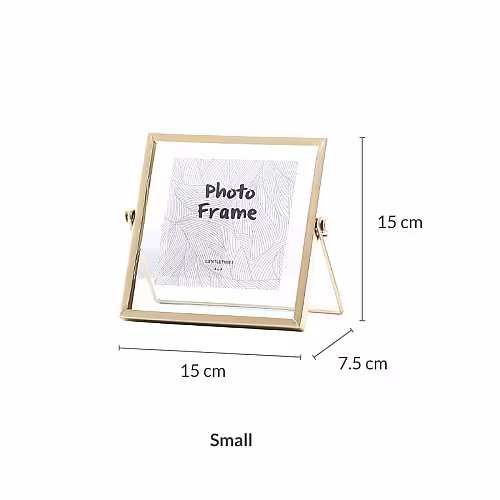 Other Decor 3pc Gold Black Floating Photo Frame (Gold)