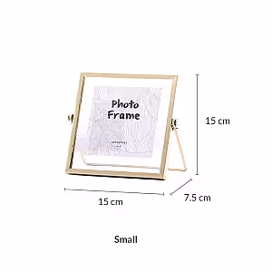Other Decor 3pc Gold Black Floating Photo Frame (Gold)