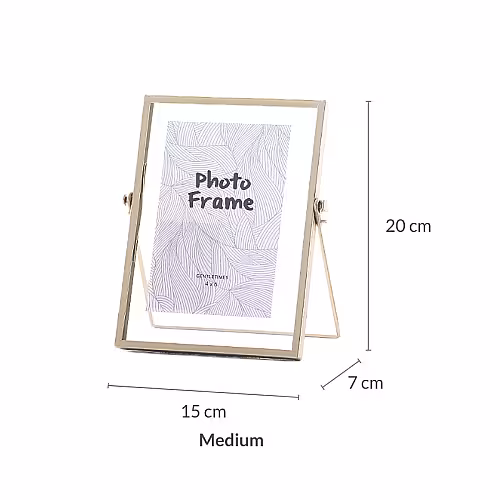 Other Decor 3pc Gold Black Floating Photo Frame (Gold)