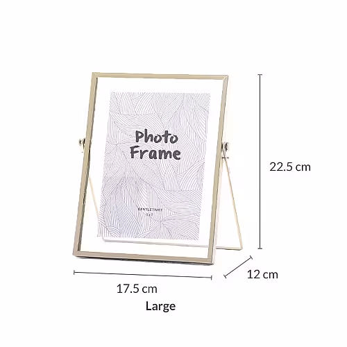 Other Decor 3pc Gold Black Floating Photo Frame (Gold)