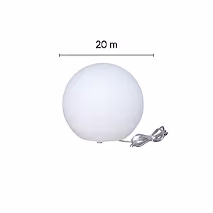 Outdoor Garden Luminous 20cm Led Ball Stone Spheres Light (Small)