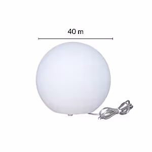 Outdoor Garden Luminous 40cm Led Ball Stone Spheres Light (Large)