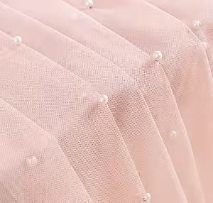 Pink with Pearls Table Runner