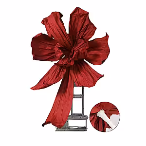 Red Large Dielianhua Decorative Paper Handmade Flower Shape Stand (Big)