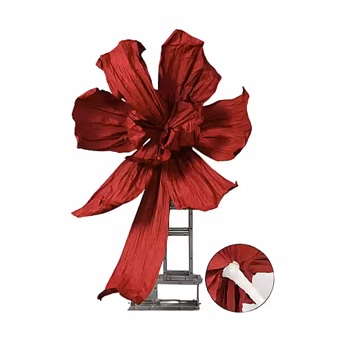 Red Large Dielianhua Decorative Paper Handmade Flower Shape Stand (Small)