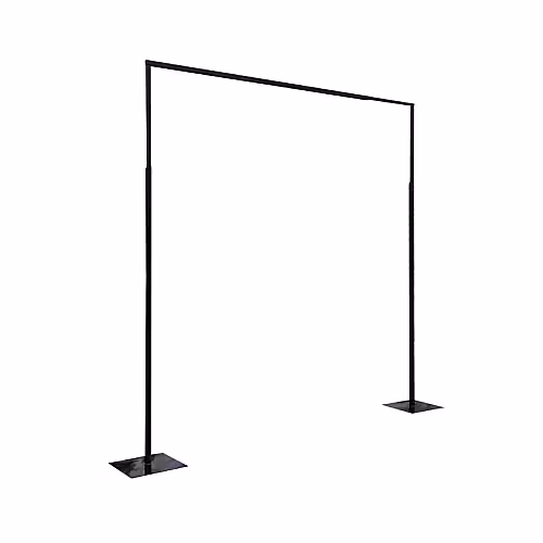 Square Metal Balloon Flower Stand Arch with Base (Black 3m)