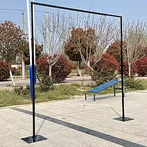 Square Metal Balloon Flower Stand Arch with Base (Black 3m)