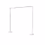 Square Metal Balloon Flower Stand Arch with Base (White 3m)