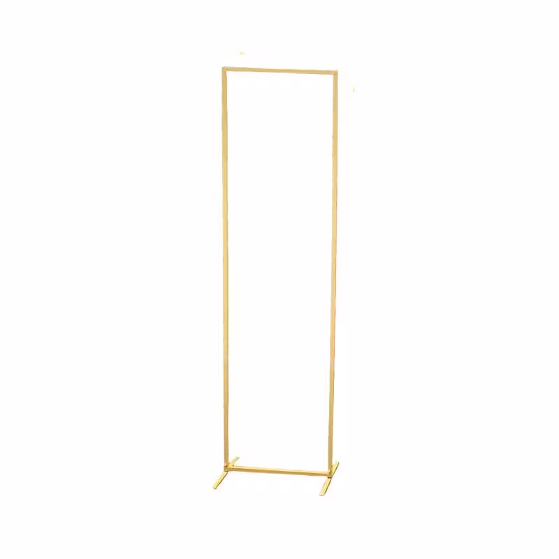 Structure Adjustable Gold Rectangle Decorative Screen Arches Frame (Gold 2m)
