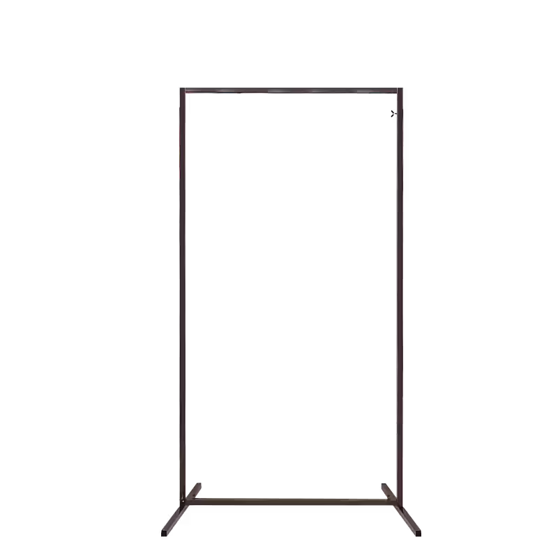 Structure Adjustable Rectangle Decorative Screen Arches Frame (Black 2M)