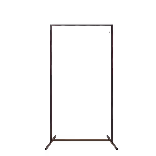 Structure Adjustable Rectangle Decorative Screen Arches Frame (Black 2M)