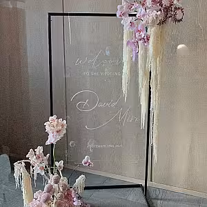 Structure Adjustable Rectangle Decorative Screen Arches Frame (Black 2M)