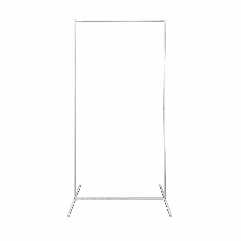 Structure Adjustable Rectangle Decorative Screen Arches Frame (White 2m)