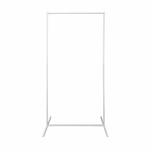 Structure Adjustable Rectangle Decorative Screen Arches Frame (White 2m)