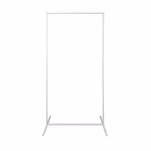 Structure Adjustable Rectangle Decorative Screen Arches Frame (White 2m)