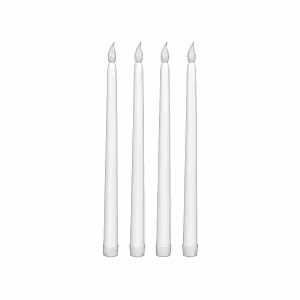 1pc LED Light Taper Candle (White) [Batteries not included]