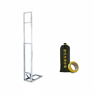 Structure Foldable Board Bracket Wedding Stage Layout Display Stand (White)