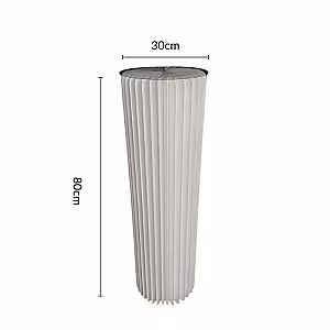 Structure Origami Cylindrical Pleated Flower Desserts Stand (Extra Large)