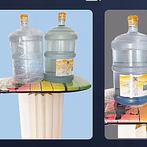 Structure Origami Cylindrical Pleated Flower Desserts Stand (Small)