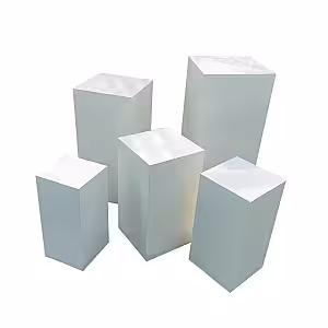 Structure Party Decoration Iron Cuboid White Desserts Stand (Extra Large)