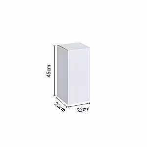 Structure Party Decoration Iron Cuboid White Desserts Stand (Small)