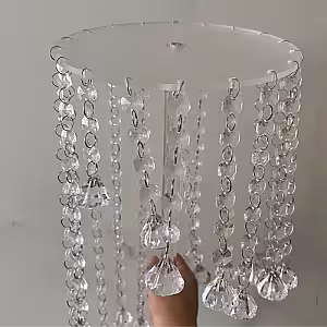 Structure Transparent Spiral Acrylic Vase Flower Cake Display Stand